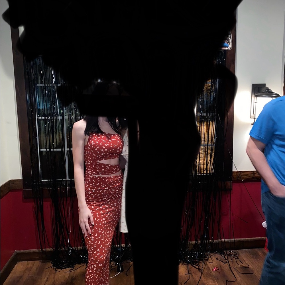 White and Brown One Shoulder Bodycon Dress for Night Out